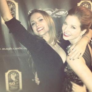 Hilary Dusome and Angela Henderson at the Magic Castle in Hollywood CA