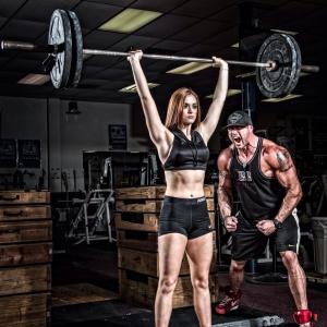 Aaron Williamson with athlete Brittany Freed
