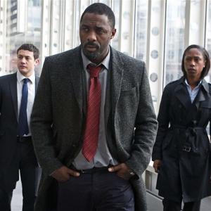 Still of Nikki Amuka-Bird, Idris Elba and Warren Brown in Luther (2010)