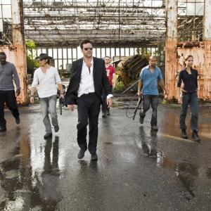 Still of Idris Elba, Jeffrey Dean Morgan, Óscar Jaenada and Columbus Short in The Losers (2010)