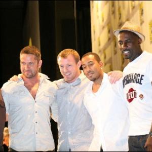 Jeremy Piven Guy Ritchie Gerard Butler Idris Elba and Ludacris at event of RocknRolla 2008
