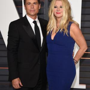 Rob Lowe and Sheryl Berkoff at event of The Oscars 2015