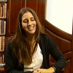 Sofia Squittieri in TV Interview. Cafe con...