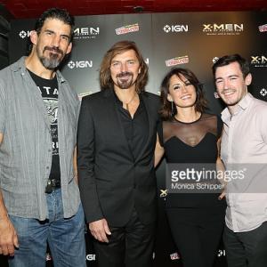 The Strain's Robert Maillet, Robin Atkin Downes, Natalie Brown and Jim Watson attend the 'X-Men: Days Of Future Past' Home Entertainment Release Party at Marquee on October 9, 2014 in New York City. (Photo by Monica Schipper/Getty Images)