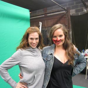 On set for TICKET TO THE CIRCUS 2011 Makeup by Andrea Syron Passera
