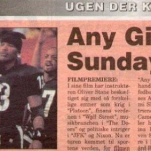 Al Pacino Lester Speight Jamie Foxx  Dennis Jay Funny watch opening Dallas kickoff in Oliver Stones epic film Any Given Sunday