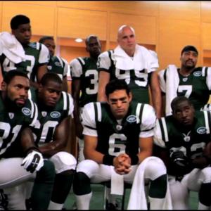 Dennis 7 Mark Sanchez  the NY Jets get a Halftime Pepsi Max speech in this commercial