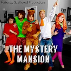 Actors Kyle Kittredge, Elijah Spader, Maria Marmo, Jenna Nelson, and Austin Burk in Perfectly Scattered Productions YouTube sketch comedy, The Mystery Mansion.