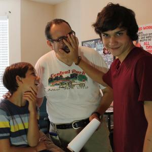 Behind the scenes on the Dad vs Lad set With Benjamin Wadsworth and Canaan Tai Estes