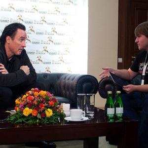 Interview with John Cusack at Almaty's Eurasia Film Festival.