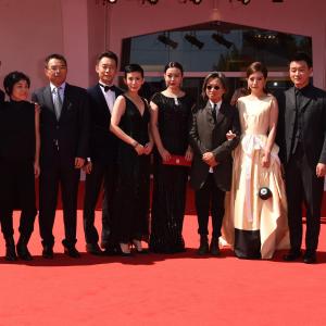 Peter Hosun Chan Sandra Kwan Yue Ng Wei Zhao Lei Hao Alberto Barbera and Yi Zhang at event of Qin ai de 2014