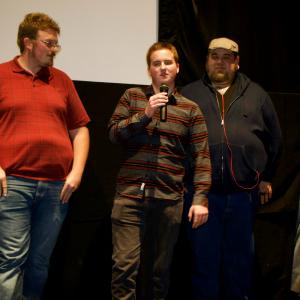 Speaking at a filmmaker QA at the Filmulate Film Festival in 2014 during the premiere of Lonely for the Holidays