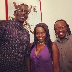With directors Simon and Actor Emo Rugene at the Veve screening at the Hamburg International Film Festival