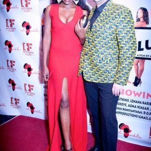 With Husband Alex on the Red Carpet 'House Of Lungula' premiere