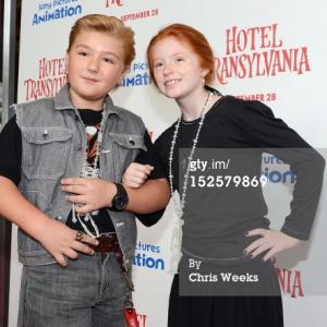 Lacianne Carriere and Zachary Rice Red Carpet Hotel Transylvania Premiere