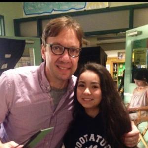 Laura Krystine with Big Time Rush Creator and 100 Things To Do Before High School Creater, Scott Fellows