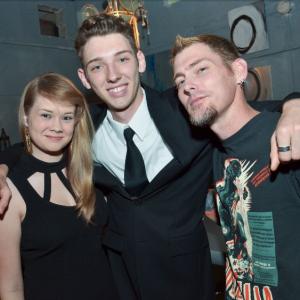 (from left to right) Kayla Parazine, and actors Jerrad Vunovich and Michael Koske appearing at the Heroes for Hunger Benefit.