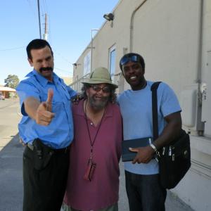 Michael Bower, Ed Knutson, Conrad J Llewellyn,filming on location in Las Vegas, NV