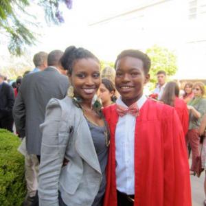 Jaylan and Mom (8th grade graduation)