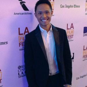 Adrian Voo attends the 2013 Los Angeles Film Fest filmmaker lounge at L.A. Live.