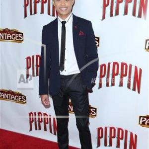 Adrian Voo at the opening night of Pippin at Hollywood Pantages Theatre Los Angeles CA