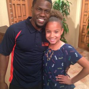 With Kevin Hart on set of Keep it Together