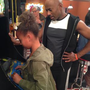 Spending quality time with Romany Malco on set of Keep it Together