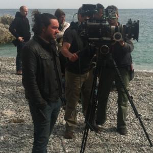 Davide Armogida sul set