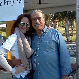 With Edward James Olmos