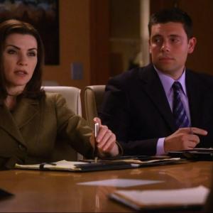 Still of Julianna Margulies and Michael Mingoia in The Good Wife.