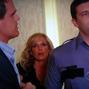 Still of Michael Mingoia, Maura West,and Michael Park in As The World Turns.