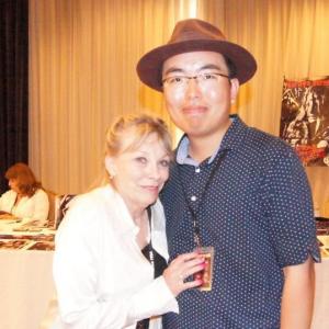 The legendary Scream Queen ''Sally Hardesty'' Marilyn Burns and the Corman Award Winner Ryota Nakanishi. The Texas Chain Saw Massacre (1974) deeply affected and inspired the Asian student horror film which won the US horror film festival award for the first time in history. He thanked her for her great contribution to the Asian horror filmmaking.