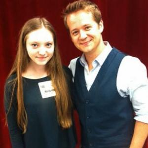 Madison Hine at a Television Sitcom workshop with Jason Earl
