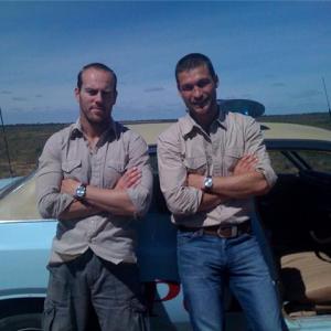 Onset with Andy Whitfield stunt Double for the movie The Clinic