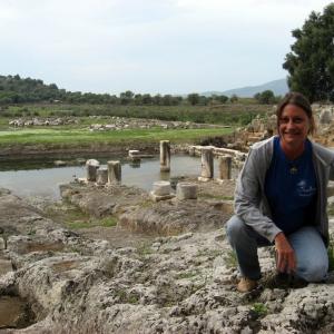 At Oeniades archaeological site in Greece