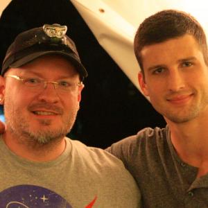 On the set of Animal with Parker Young