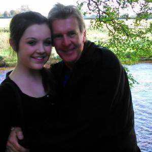 THE GAELIC CURSE Chloe Gibson (Bridge to Kindness) & Brian Walsh (Titanic) on set on THE GAELIC CURSE feature film on location in Ireland.