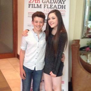 Cillian Hogan and Chloe Gibson at the 27th Galway Film Fleadh 2015