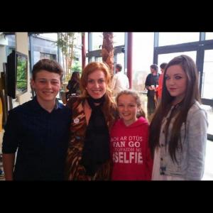 Cillian Hogan, Clelia Murphy, Saoirse Hogan and Chloe Gibson at the Irish Film and Television Academy Lunch at the 27th Galway Film Fleadh, 2015