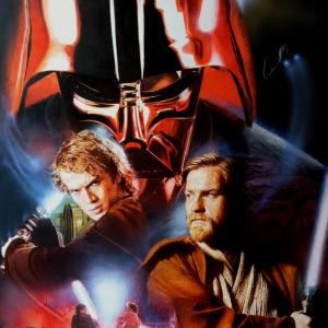 Star Wars Episode III  Revenge of the Sith Movie poster hand painted in oil httpproimdbcomtitlett0121766