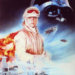 Star Wars  The Empire Strikes Back movie poster Hand painted in oil