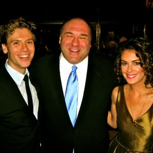 Actor Stefano Da Fre & James Gandolfini & Alison Noel. Sharing a laugh together at the National Board of Review Jan.2013