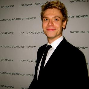 Stefano Da Fre walking the red carpet at the National Board of Review Dinner in New York City