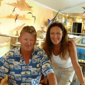 Donna Palm and Artist Guy Harvey in Grand Caymen