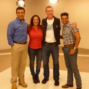 Donna PalmAnthony Sullivan and Spanish Speaking Oxiclean Pitchmen during Commercial Shoot