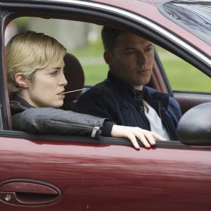 Still of Charlotte Sullivan and Peter Mooney in Rookie Blue (2010)