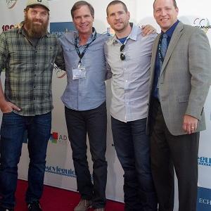Scott with Joshua McKague Whisper Productions Randall Taylor Alex Collins at 168 Film Festival for The Disquieted