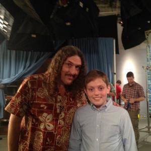 Me  Max  GUEST STAR with Weird Al Yankovic on set of Comedy! Bang! Bang!