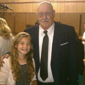 CAROL WELLS AND BARRY CORBIN ON SET OF GHOUL