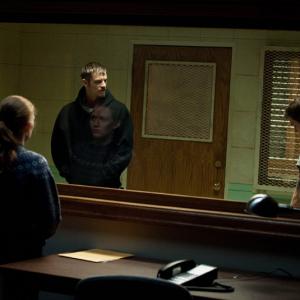 Tyler Johnston with Joel Kinnaman and Mireille Enos in The Killing